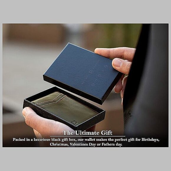 SERMAN BRANDS Money Clip Wallet - Mens , Salted Green Transformer - Picture 6 of 6